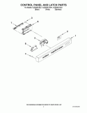 Part Location Diagram of W10195833 Whirlpool Handle - White