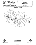 CONSOLE Diagram and Parts List for DU9000XR3  Whirlpool Dishwasher
