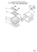 INTERNAL OVEN Diagram and Parts List for GSC278PJS1  Whirlpool Microwave Oven Combo