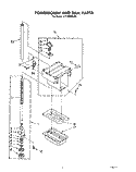 POWERSCREW AND RAM Diagram and Parts List for JJTF8500XLP2  Whirlpool Trash Compactor