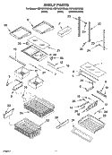 Part Location Diagram of WP67005930 Whirlpool Refrigerator Pantry Drawer Lid