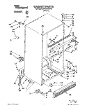 CABINET Diagram and Parts List for 3XARG475WP01  Whirlpool Refrigerator