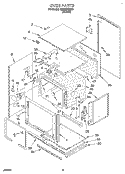 OVEN Diagram and Parts List for RM765PXBB0  Whirlpool Wall Oven