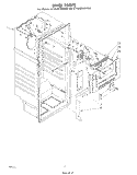LINER Diagram and Parts List for ET18JMXMWR6  Whirlpool Refrigerator