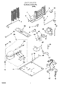 UNIT Diagram and Parts List for ST21PKXJW01  Whirlpool Refrigerator