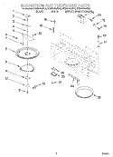 MAGNETRON AND TURNTABLE Diagram and Parts List for KHMS145JBS0  KitchenAid Microwave