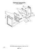 CONTROL PANEL Diagram and Parts List for MH6600XV0  Whirlpool Microwave