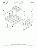 COOKTOP PARTS Diagram and Parts List for GW399LXUS05  Whirlpool Range