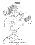 UNIT Diagram and Parts List for X10002W01  Roper Air Conditioner