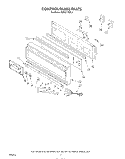 CONTROL PANEL Diagram and Parts List for KEBI271SBL1  KitchenAid Wall Oven