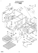 OVEN Diagram and Parts List for FEP350BW1  Roper Range