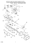 MOTOR AND ICE CONTAINER Diagram and Parts List for GS5SHGXKQ00  Whirlpool Refrigerator