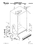 CABINET Diagram and Parts List for 8ED20ZKXAW01  Whirlpool Refrigerator