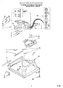 MACHINE BASE Diagram and Parts List for 4LBR7255AN2  Whirlpool Washer