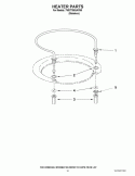 HEATER PARTS Diagram and Parts List for 7WDT790SAYM0  Whirlpool Dishwasher