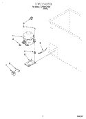 SECTION Diagram and Parts List for TCF0510DW00  Whirlpool Freezer