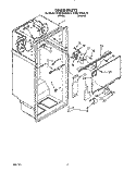 LINER Diagram and Parts List for KTRD18KXWH10  Whirlpool Refrigerator