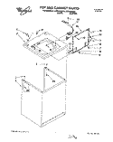 TOP AND CABINET, LIT/OPTIONAL Diagram and Parts List for LSR6233DN0  Whirlpool Washer