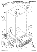 CABINET PARTS Diagram and Parts List for ED5LHAXMB10  Whirlpool Refrigerator