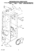REFRIGERATOR LINER PARTS Diagram and Parts List for KSRG25FTSS00  KitchenAid Refrigerator