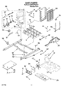 UNIT PARTS Diagram and Parts List for KSRG22FKSS17  KitchenAid Refrigerator