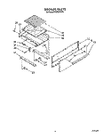 BROILER Diagram and Parts List for FGP345VW0  Roper Range