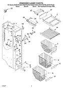 FREEZER LINER PARTS Diagram and Parts List for GS6SHAXLS03  Whirlpool Refrigerator
