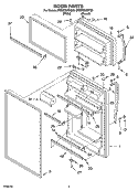DOOR PARTS Diagram and Parts List for ET8WTEXMT00  Whirlpool Refrigerator