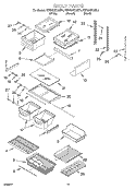 SHELF, LIT/OPTIONAL Diagram and Parts List for KBRS22KGBL4  KitchenAid Refrigerator