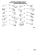 WIRING HARNESS Diagram and Parts List for LSR7233DW0  Whirlpool Washer