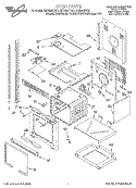 OVEN Diagram and Parts List for RBD306PDQ1  Whirlpool Wall Oven
