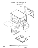 CABINET AND STIRRER Diagram and Parts List for MW3000XP0  Whirlpool Microwave