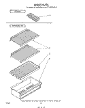 SHELF Diagram and Parts List for ET14DC1MWR0  Whirlpool Refrigerator