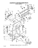 CONTROLS AND REAR PANEL Diagram and Parts List for LA5430XTN1  Whirlpool Washer