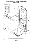 DRYER SUPPORT AND WASHER HARNESS Diagram and Parts List for LT7100XVN0  Whirlpool Washer Dryer Combo