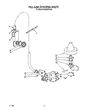 FILL AND OVERFILL Diagram and Parts List for KUDI220WWH3  KitchenAid Dishwasher