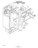 LINER Diagram and Parts List for ET22DMXWN00  Whirlpool Refrigerator