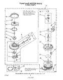 PUMP AND MOTOR Diagram and Parts List for DU9200XT2  Whirlpool Dishwasher