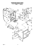 DISPENSER FRONT Diagram and Parts List for RS25AWXZW00  Roper Refrigerator