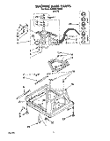 MACHINE BASE Diagram and Parts List for KAWE977BWH0  KitchenAid Washer