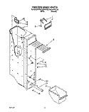 FREEZER LINER Diagram and Parts List for RS22ARXXW00  Roper Refrigerator