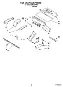 TOP VENTING PARTS, OPTIONAL PARTS (NOT INCLUDED) Diagram and Parts List for RBD275PRS01  Whirlpool Wall Oven