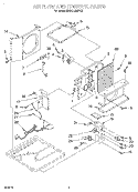 AIRFLOW & CONTROL Diagram and Parts List for BHAC1000FS0  Whirlpool Air Conditioner