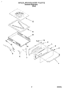 BROILER DRAWER, LITERATURE Diagram and Parts List for SB100PEDB0  Whirlpool Wall Oven