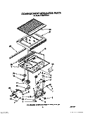 COMPARTMENT SEPARATOR Diagram and Parts List for RT20AKXXW01  Roper Refrigerator