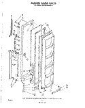 FREEZER DOOR Diagram and Parts List for EHD262MKWR0  Whirlpool Refrigerator