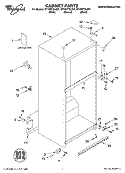 CABINET, LITERATURE Diagram and Parts List for GT1SHTXLT01  Whirlpool Refrigerator