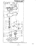 GEAR CASE Diagram and Parts List for LA6700XKW1  Whirlpool Washer