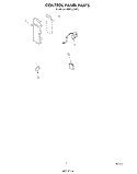 CONTROL PANEL, LITERATURE AND OPTIONAL Diagram and Parts List for MW3520XP2  Whirlpool Microwave