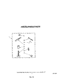 MISCELLANEOUS Diagram and Parts List for LA5360XTG0  Whirlpool Washer